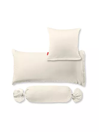 FLEURESSE | Taie d'oreiller en satin Royal Uni lot de 2 40x40cm Beige | creme